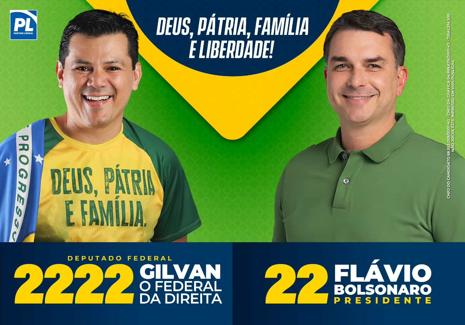 Gilvan 2222 — Deputado Federal — Deus, Pátria, Família e Liberdade